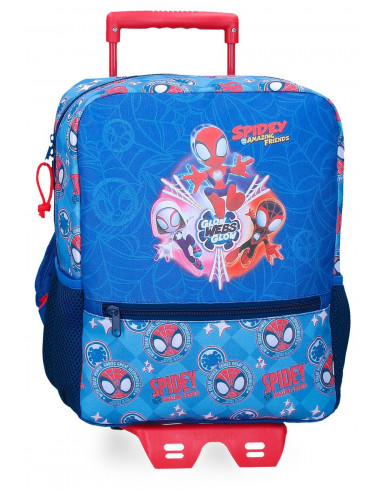 20123T2 MOCHILA ADAP.33 CM. C/CARRO SPIDEY POWER OF 3